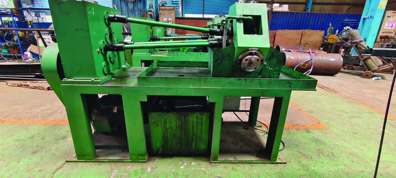 Extruded Fin Tube Machines (3 nos.) in the United Cooling Systems workshop, Coimbatore, India