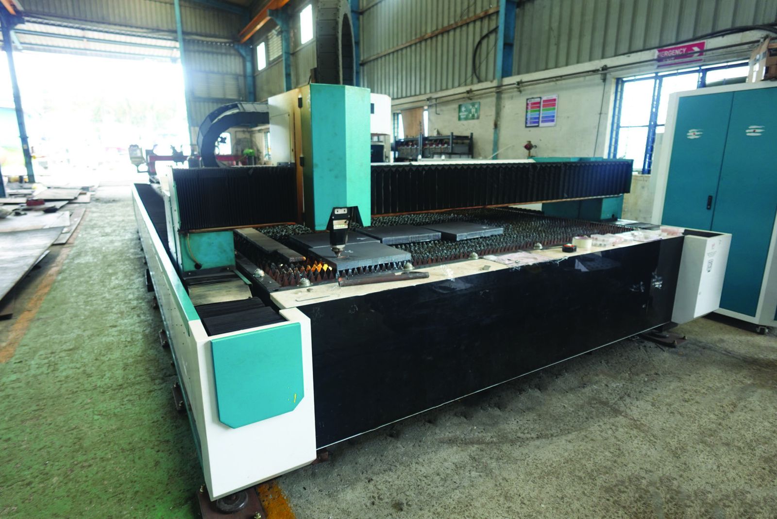 12 kW Laser Cutting Machine in the United Cooling Systems workshop, Coimbatore, India